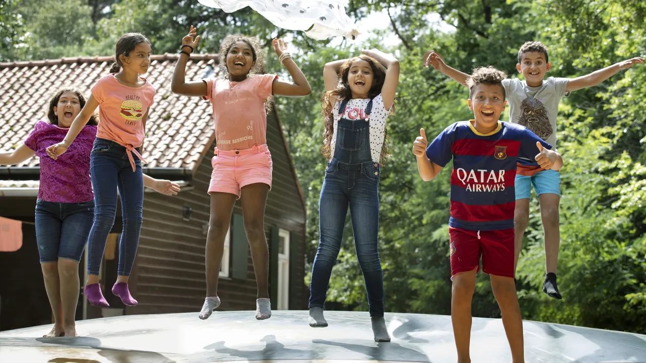 Vluchtelingenkinderen hebben plezier tijdens onze Kindervakantieweek