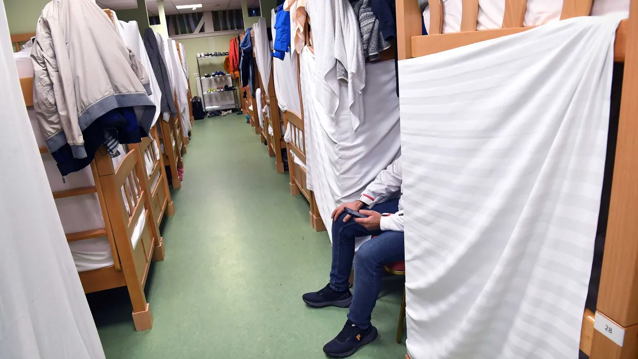 Geïmproviseerde noodopvang locatie