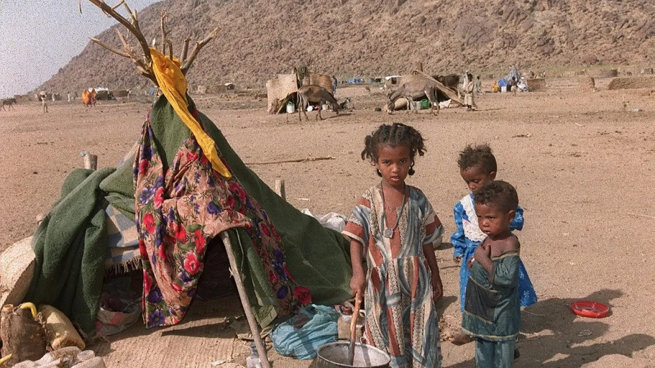 Eritrese vluchtelingkinderen in Soedan