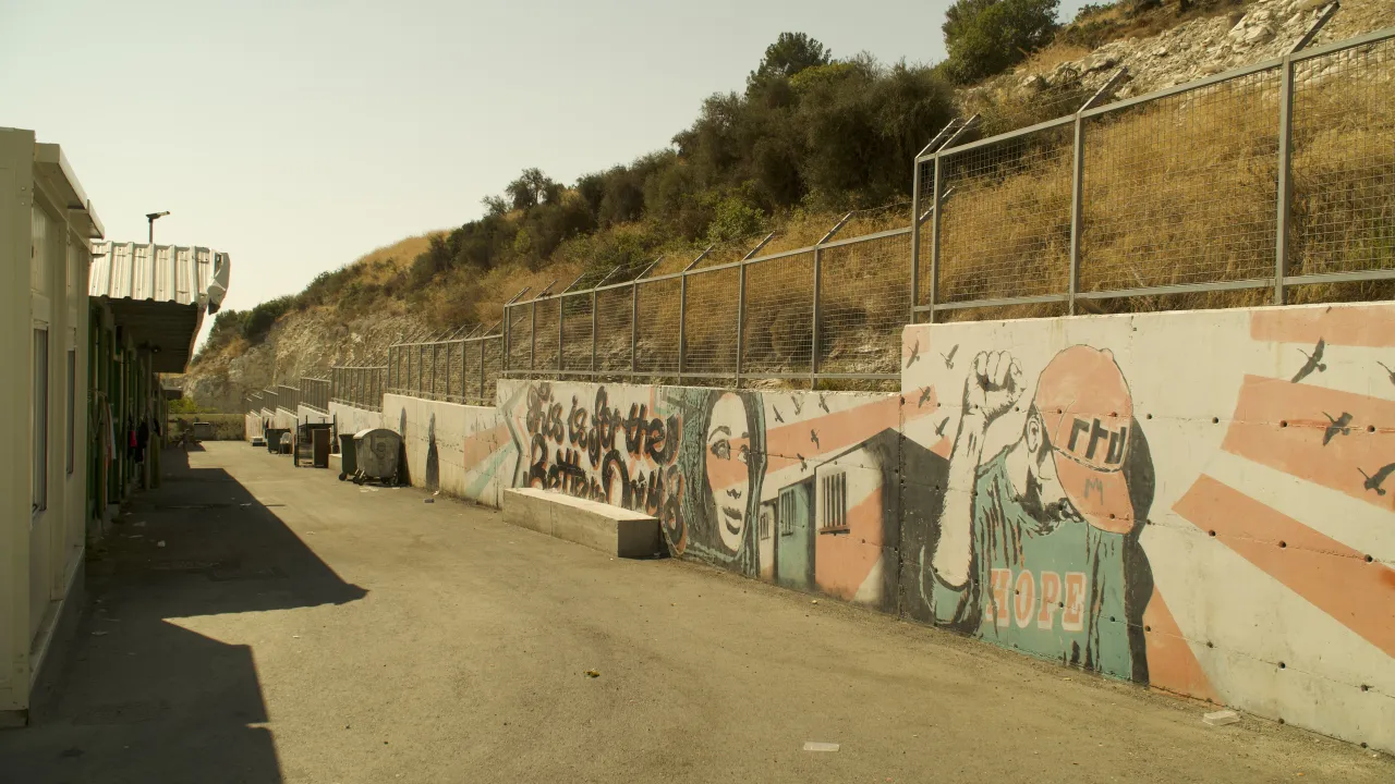 Het vluchtelingencentrum in Kofinou