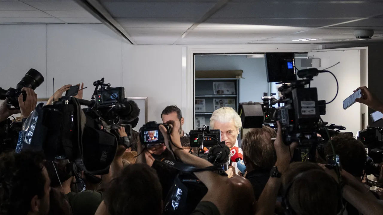 Wilders staat pers te woord na val kabinet
