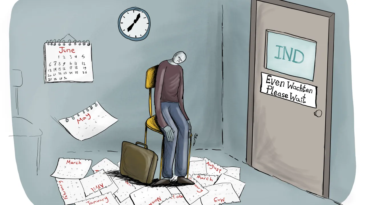 Cartoon lange wachttijden