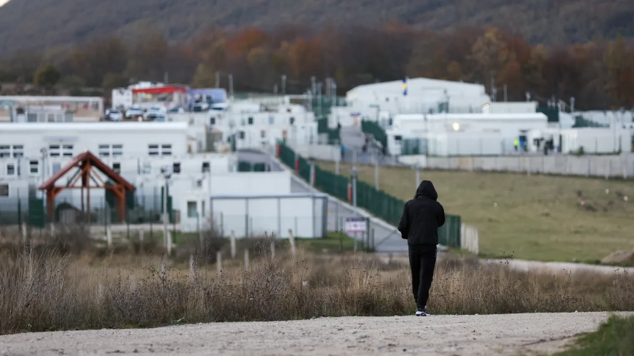 Het Lipa vluchtelingenkamp bij de Kroatische grens