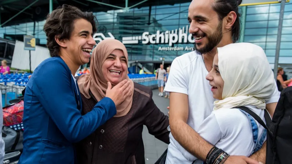 Gezinshereniging op Schiphol