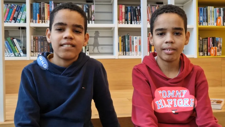 Kinderen bij de sponsoractie Ridderkerk