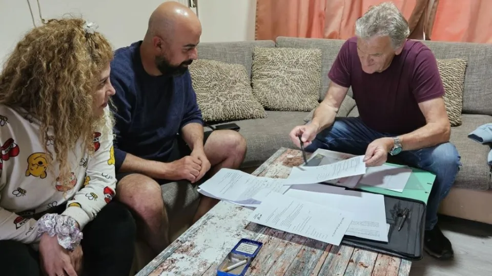 Theo met zijn cliënten