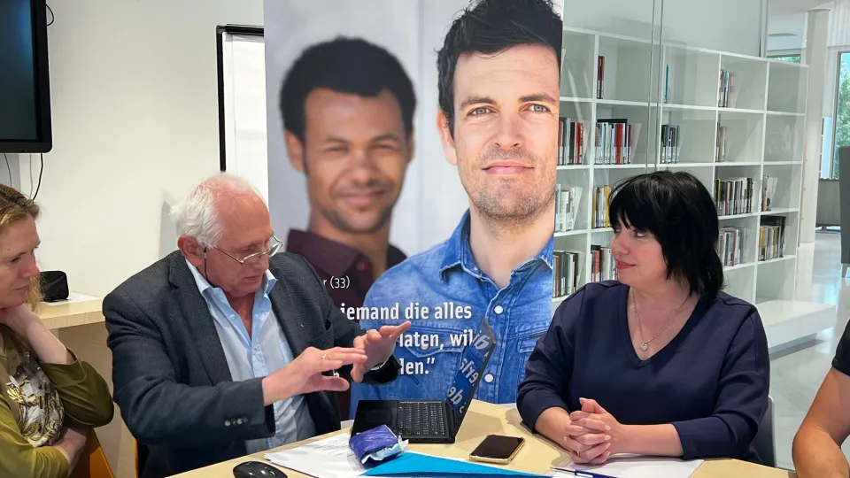 Oekraïense vrouwen in een opvanglocatie in Almere