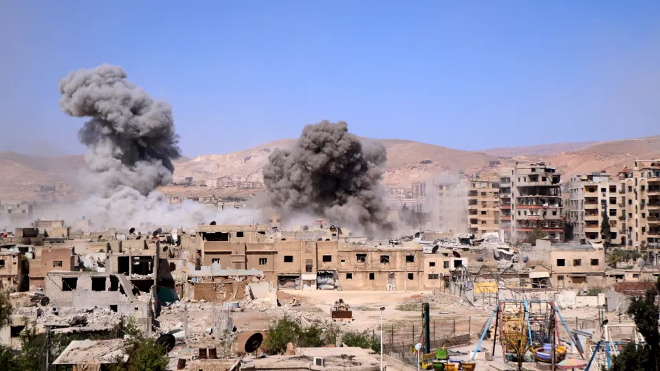 Bombardementen Damascus
