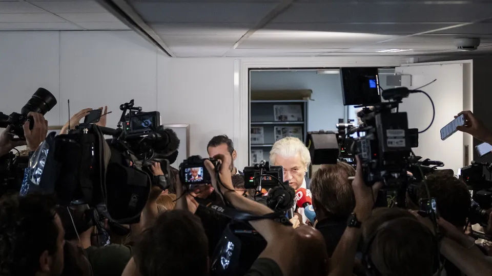 Wilders staat pers te woord na val kabinet