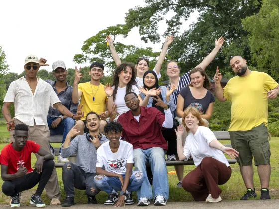 Een groep jongeren bij MDT Wake Up Your Mind