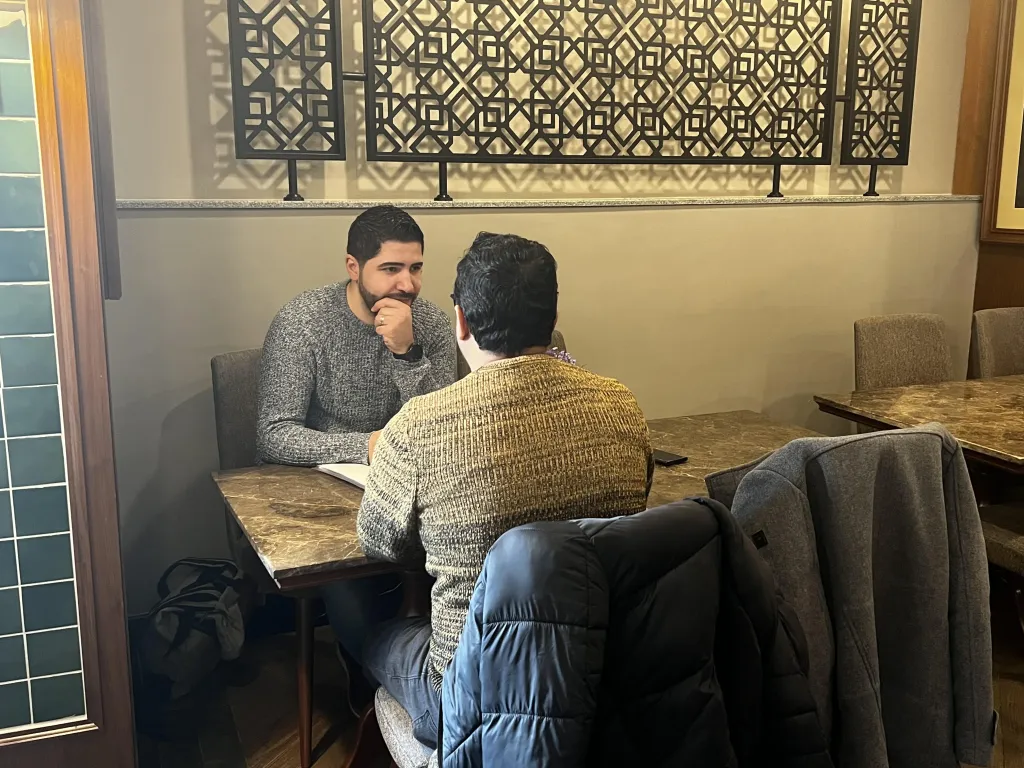 Omar (who wishes to remain anonymous) in conversation with the Dutch Council for Refugees