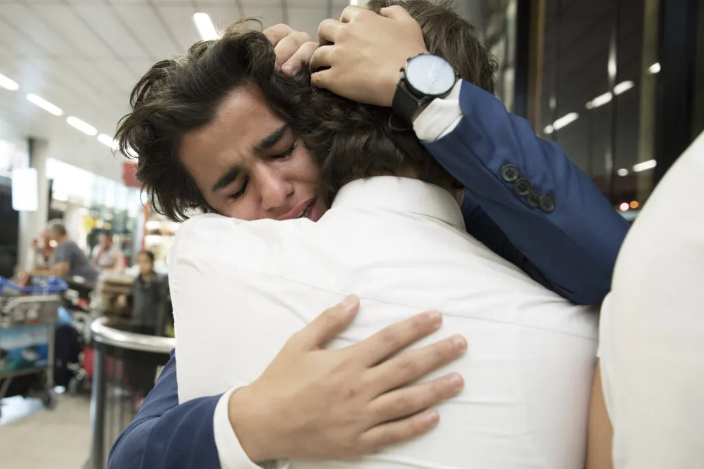 gezinshereniging op Schiphol