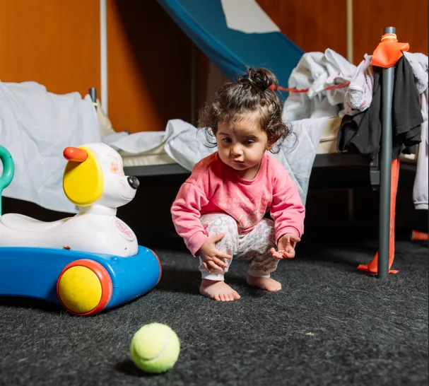 Lana in de noodopvang