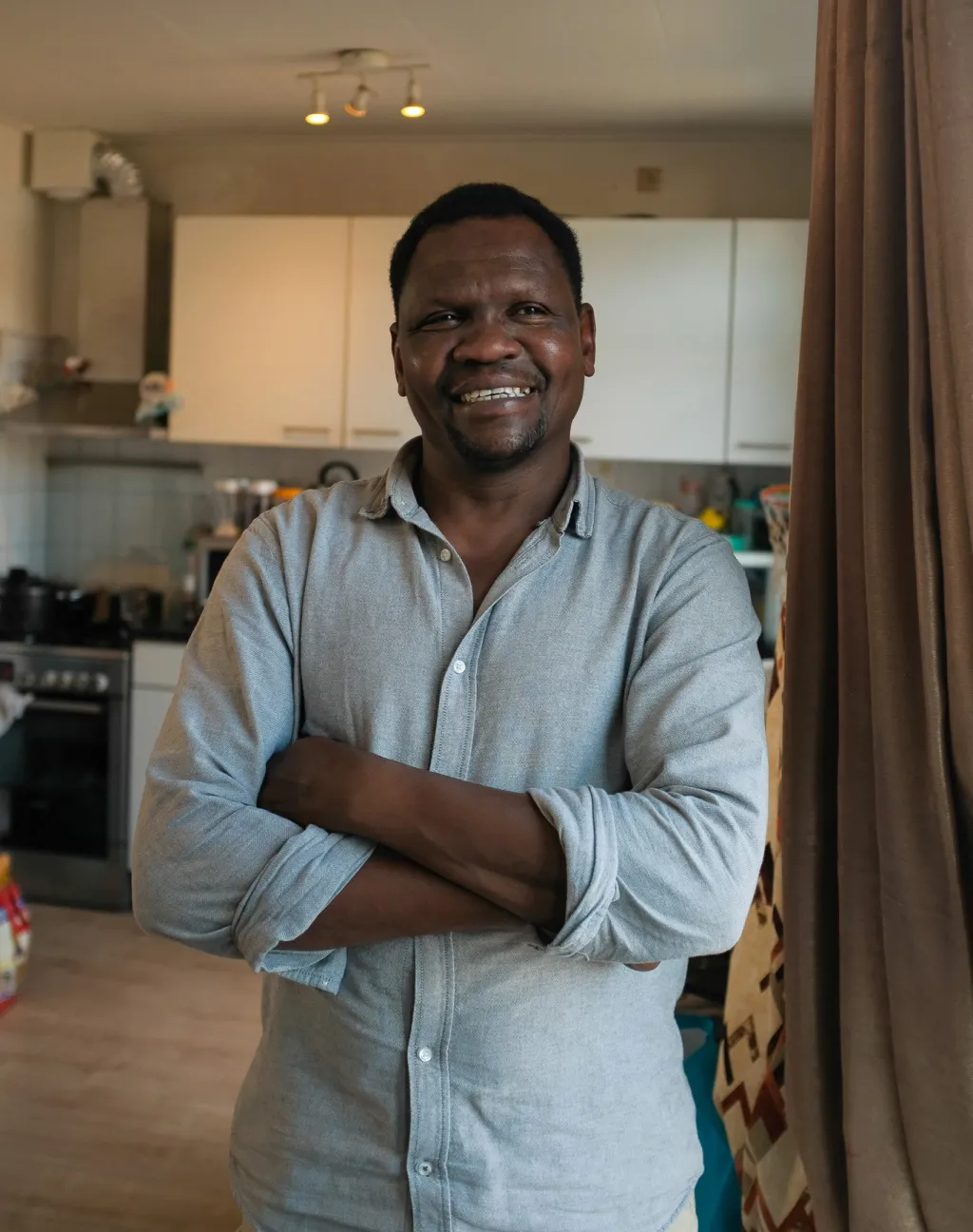 Faisal uit Soedan lachend