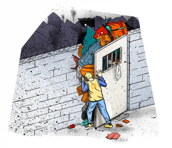 Man sluit vluchtelingen buiten | geschiedenis van VluchtelingenWerk